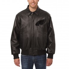 Куртка Philadelphia Eagles JH Design Tonal All Leather - Black