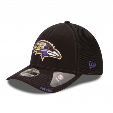 Бейсболка Baltimore Ravens New Era Black Neo 39THIRTY