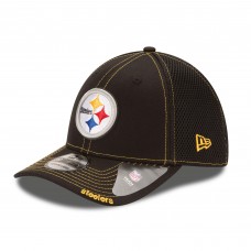 Бейсболка Pittsburgh Steelers New Era Black Neo 39THIRTY