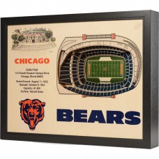 Chicago Bears 25.5 x 19.5 Soldier Field Stadium Views Wall Art
