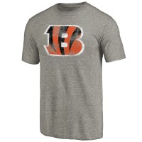 Cincinnati Bengals Ash Distressed Team T-Shirt