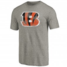 Cincinnati Bengals Ash Distressed Team T-Shirt