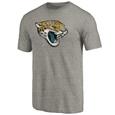 Jacksonville Jaguars Ash Distressed Team T-Shirt