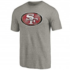 San Francisco 49ers Ash Distressed Team T-Shirt
