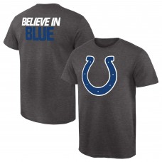 Футболка Indianapolis Colts NFL Pro Line by Rally Logo - Heathered Gray