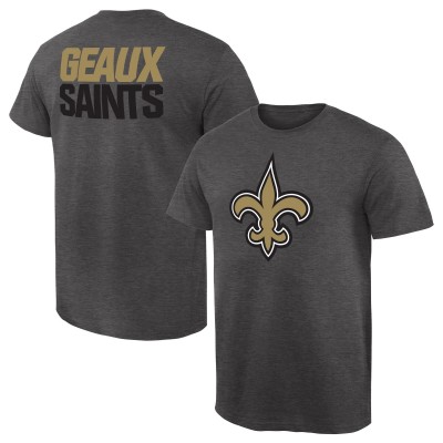 Футболка New Orleans Saints Heathered Gray Rally Logo