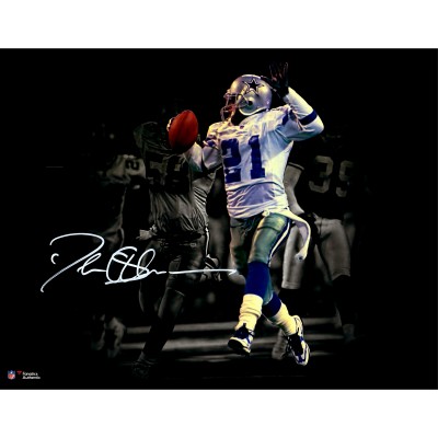 Autographed Dallas Cowboys Deion Sanders Fanatics Authentic 11 x 14 Return Spotlight Photograph