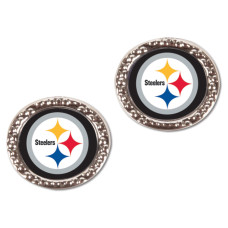 Женские серьги Pittsburgh Steelers WinCraft Round Post Женские серьги Pittsburgh Steelers WinCraft Round Post