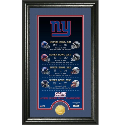 New York Giants Highland Mint Legacy 14 x 21 Photomint