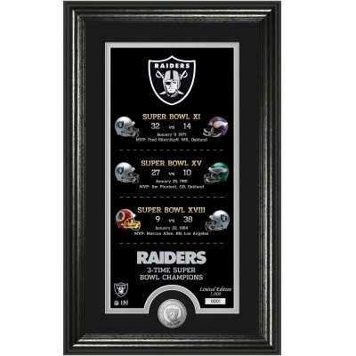Las Vegas Raiders Highland Mint Legacy 14 x 21 Photomint
