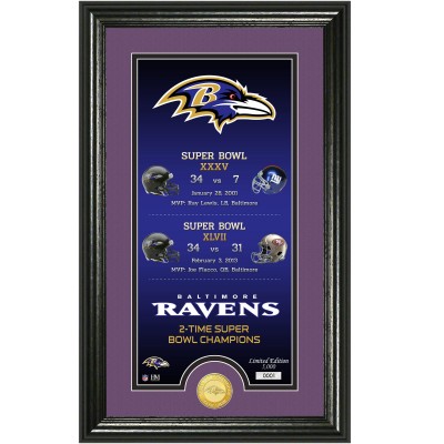 Baltimore Ravens Highland Mint Legacy 14 x 21 Photomint