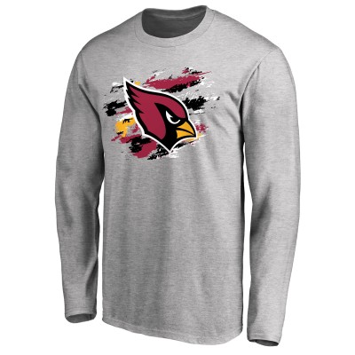 Arizona Cardinals Ash True Colors Long Sleeve T-Shirt