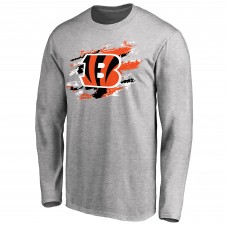 Cincinnati Bengals Ash True Colors Long Sleeve T-Shirt