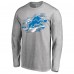 Футболка с длинным рукавом Detroit Lions Ash True Colors