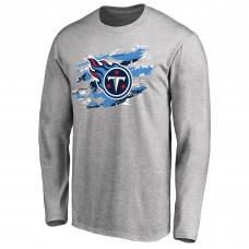 Футболка с длинным рукавом Tennessee Titans True Colors - Ash