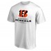 Cincinnati Bengals White Team Lockup T-Shirt