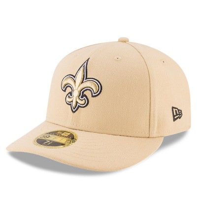 Бейсболка New Orleans Saints New Era Gold Omaha Low Profile 59FIFTY Structured