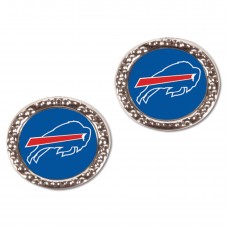 WoBuffalo Bills WinCraft Round Post Earrings