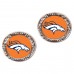 WoDenver Broncos WinCraft Round Post Earrings