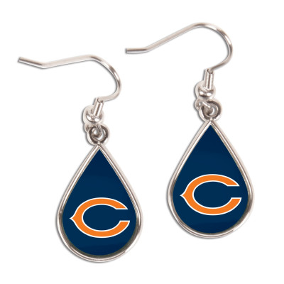 Серьги Chicago Bears WinCraft Tear Drop Dangle