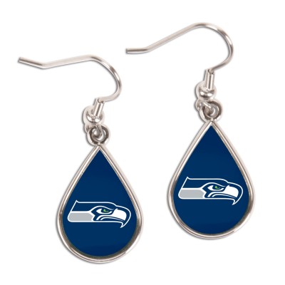 Seattle Seahawks WinCraft Tear Drop Dangle Earrings