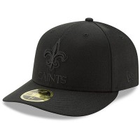 Бейсболка New Orleans Saints New Era Black Black on Black Low Profile 59FIFTY II