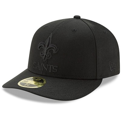 Бейсболка New Orleans Saints New Era Black Black on Black Low Profile 59FIFTY II