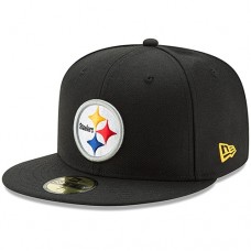 Бейсболка Pittsburgh Steelers New Era Black Omaha 59FIFTY