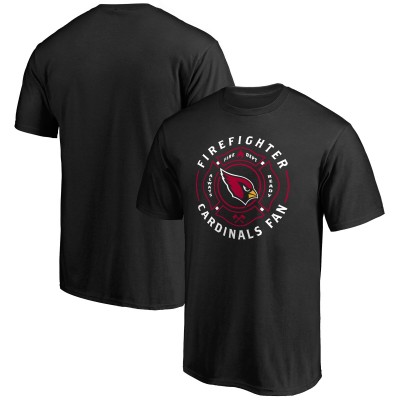 Arizona Cardinals Firefighter Black T-Shirt