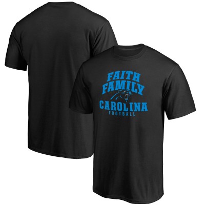 Футболка Carolina Panthers Black Faith Family