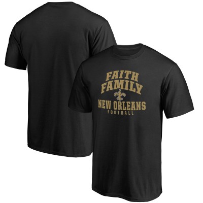 Футболка New Orleans Saints Faith Family - Black