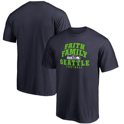 Футболка Seattle Seahawks Faith Family - Navy