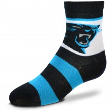 Carolina Panthers For Bare Feet Infant Team Color Rugby Block Socks - Black/Blue