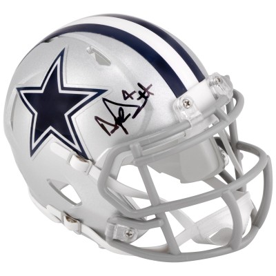 Autographed Dallas Cowboys Dak Prescott Fanatics Authentic Riddell Speed Mini Helmet