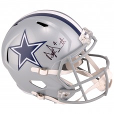 Autographed Dallas Cowboys Dak Prescott Fanatics Authentic Riddell Speed Replica Helmet