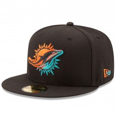 Бейсболка Miami Dolphins New Era Color Dim 59FIFTY - Black