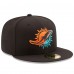 Бейсболка Miami Dolphins New Era Color Dim 59FIFTY - Black