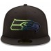 Бейсболка Seattle Seahawks New Era Color Dim 59FIFTY - Black