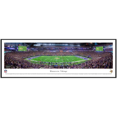 Minnesota Vikings 40.25 x 13.75 Standard Frame Panoramic Photo