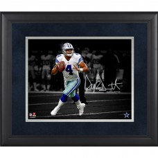 Dallas Cowboys Dak Prescott Fanatics Authentic Framed 11 x 14 Spotlight Photograph - Facsimile Signature