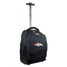 Denver Broncos 19 Premium Wheeled Backpack - Black