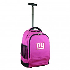 New York Giants 19 Premium Wheeled Backpack - Pink