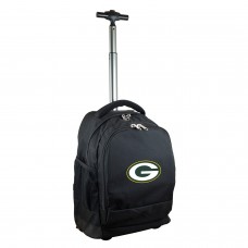 Green Bay Packers 19 Premium Wheeled Backpack - Black