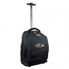 Baltimore Ravens 19 Premium Wheeled Backpack - Black