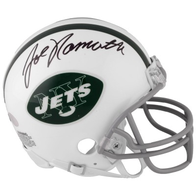 Autographed New York Jets Joe Namath Fanatics Authentic Riddell Throwback Mini Helmet
