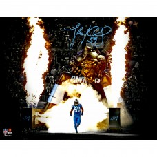 Autographed Carolina Panthers Luke Kuechly Fanatics Authentic 11 x 14 Fire Entrance Photograph