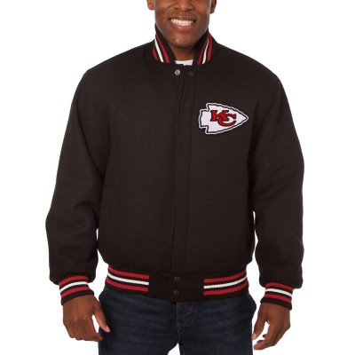 Куртка Kansas City Chiefs JH Design Embroidered Wool - Black