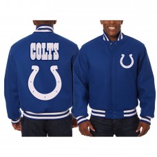 Куртка Indianapolis Colts JH Design Embroidered Wool - Royal