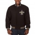 Куртка New Orleans Saints JH Design Embroidered Wool - Black