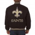 Куртка New Orleans Saints JH Design Embroidered Wool - Black